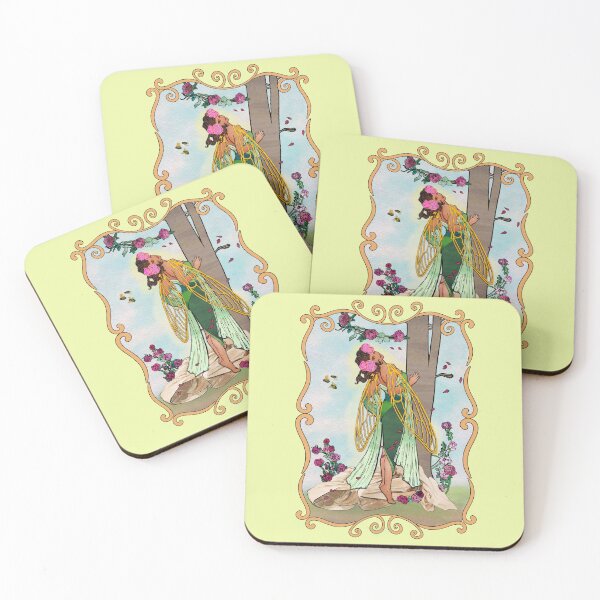 Item preview, Mucha Cicada designed and sold by SparklefilthStudios.