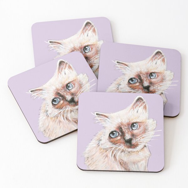 Item preview, Pretty Coloured Cat Art designed and sold by Charf-ly.
