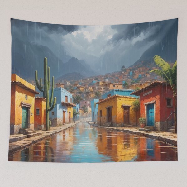 Item preview, Rainy Mexican Village designed and sold by ccitypictures.