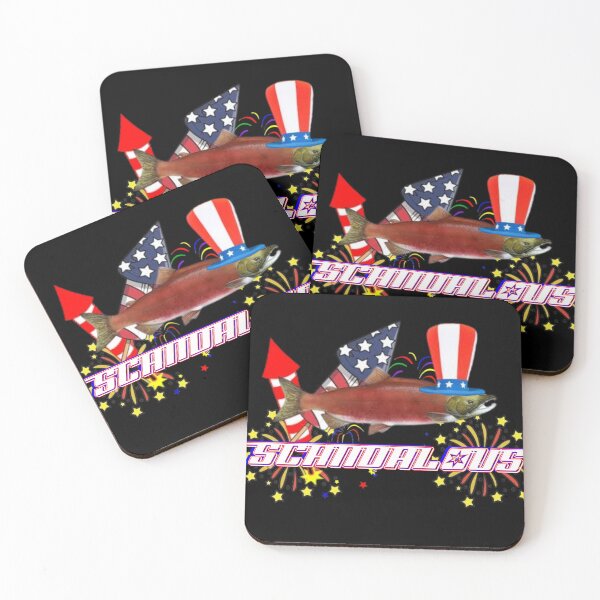 Item preview, Scandalous Salmon 4th of July designed and sold by ArcticToad.