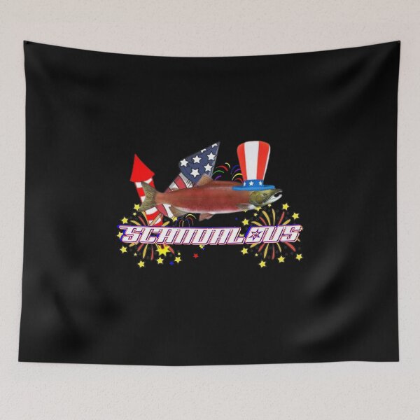 Item preview, Scandalous Salmon 4th of July designed and sold by ArcticToad.