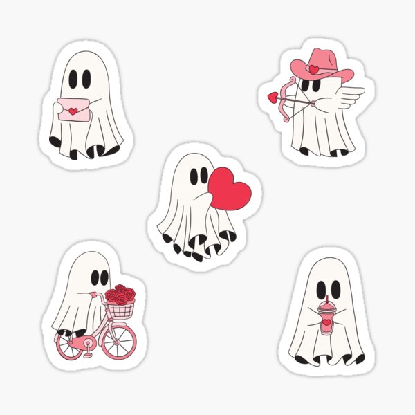 Artikel-Vorschau von Stickerpaket Geister süßes Gespenst Phoebe Bridgers Halloween, designt und verkauft von ShopMaggieRose.