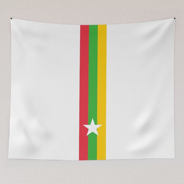 Item preview, Myanmar Flag designed and sold by Candie-Shop.