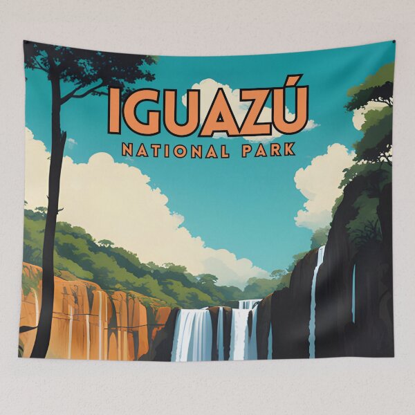 Item preview, Iguazu National Park Argentina Vintage designed and sold by ZionPosteria.