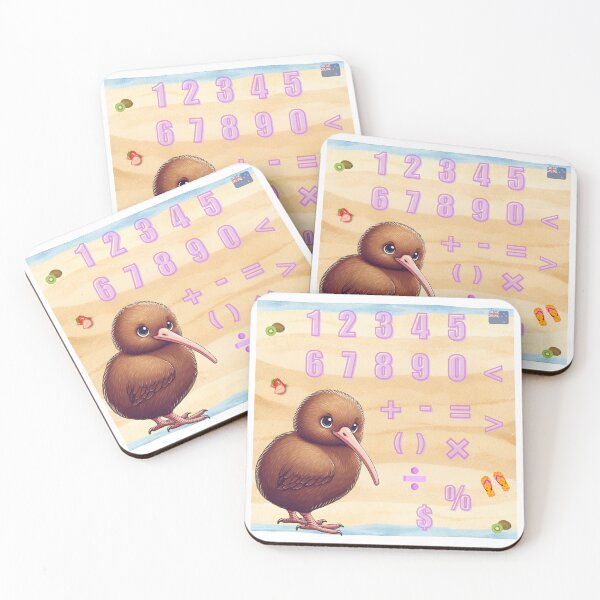 Item preview, Large Kiwi Design - Numbers and Maths Symbols for Kiwi Kids (New Zealand) designed and sold by PhotoDesignNZ.