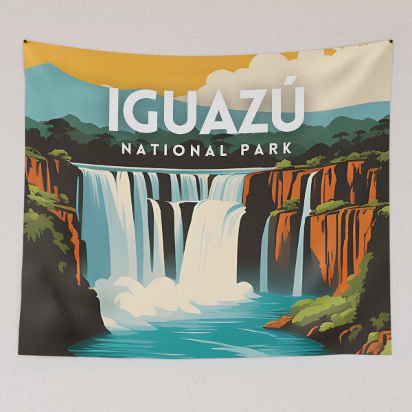 Item preview, Iguazu National Park Travel Art Poster designed and sold by ZionPosteria.
