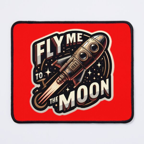 Item preview, Fly Me to the Moon: Retro Rocket Adventure. designed and sold by Andy-Many-Ideas.