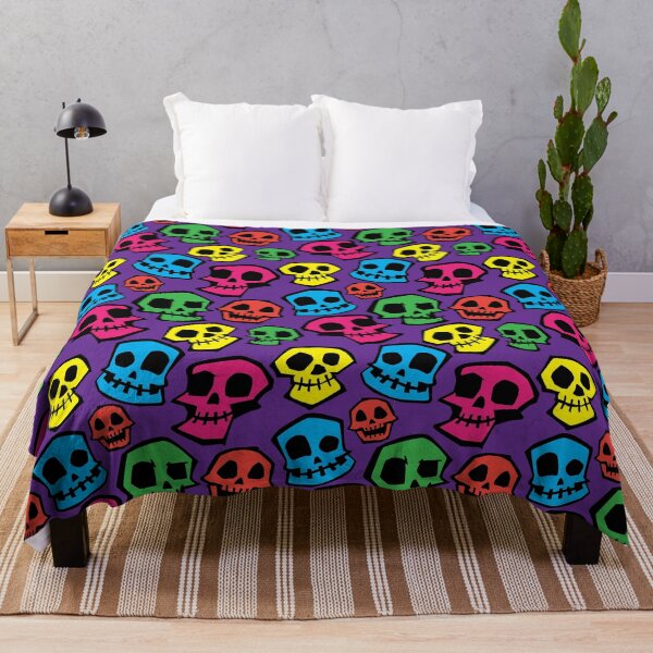 Item preview, Wacky Skull Repeating Pattern designed and sold by itsmidnight.