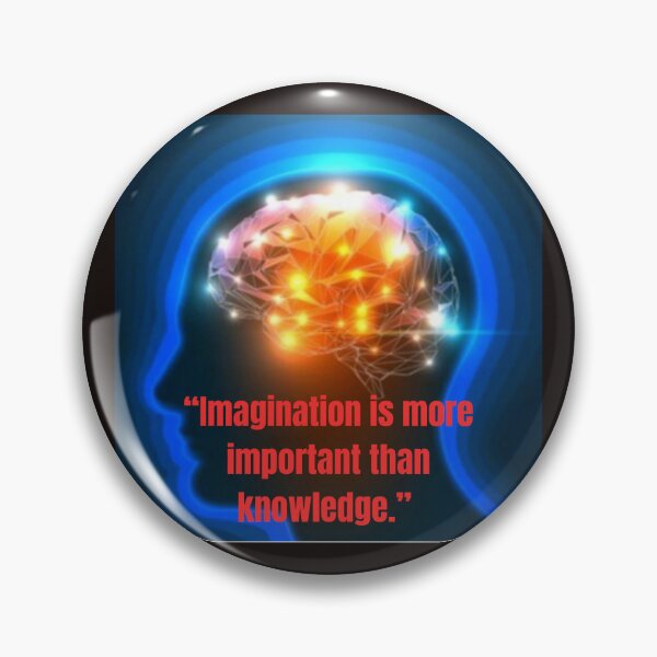 Item preview, "Unleash Your Creativity: Imagination Over Knowledge" designed and sold by Mrpalaad.