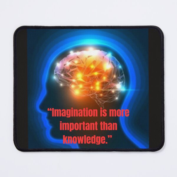 Item preview, "Unleash Your Creativity: Imagination Over Knowledge" designed and sold by Mrpalaad.