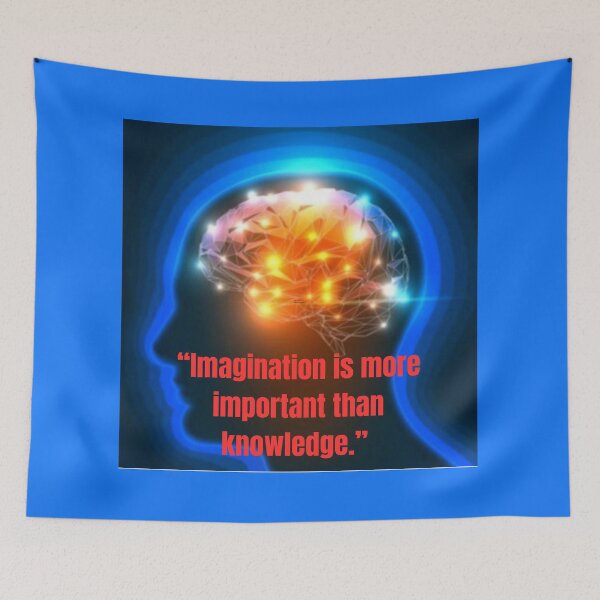 Item preview, "Unleash Your Creativity: Imagination Over Knowledge" designed and sold by Mrpalaad.