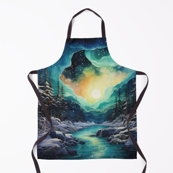 Item preview, Ink Painting of the Northern Lights designed and sold by Shutter-Dragon.