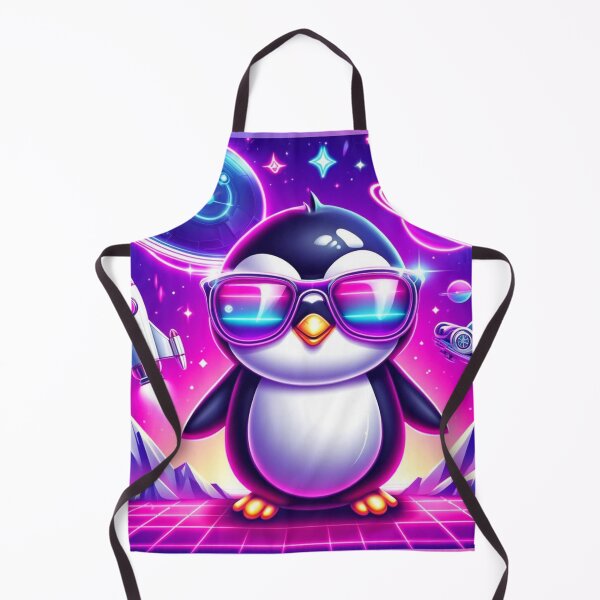 Item preview, Neon Galactic Penguin designed and sold by AmigosFurEver.