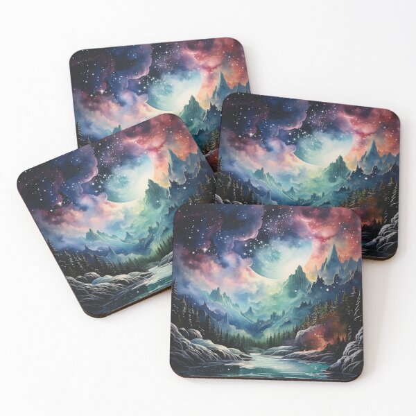 Item preview, Korean Style Ink Painting of the Northern Lights designed and sold by Shutter-Dragon.
