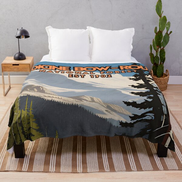 Item preview, Medicine Bow - Routt National Forest Vintage Retro Travel Poster designed and sold by ZionPosteria.