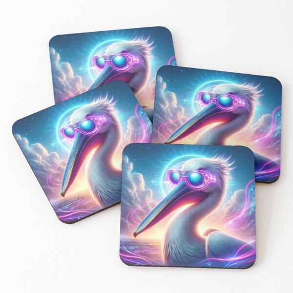 Item preview, Celestial Neon Pelican designed and sold by AmigosFurEver.