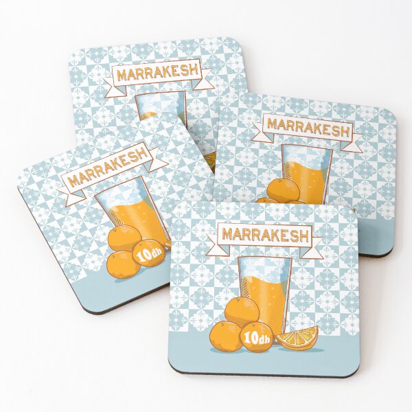 Item preview, Marrakesh Orange Juice travel poster designed and sold by ekpatterns.