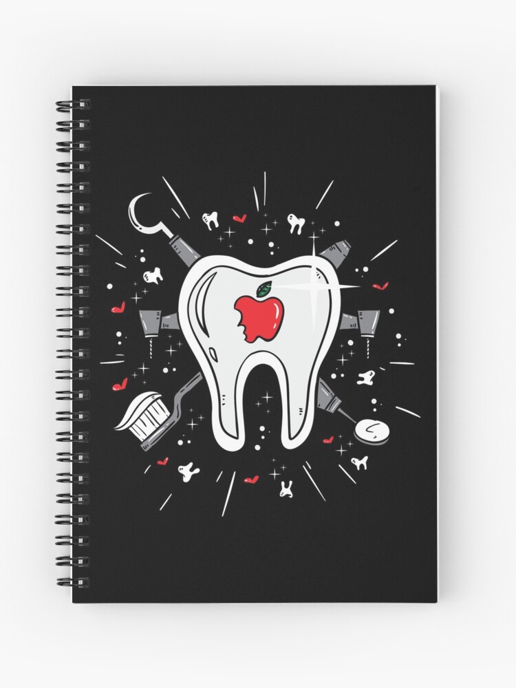 Cuaderno de espiral «Imágenes molares - dentista diente dientes mandíbula  boca» de anziehend | Redbubble