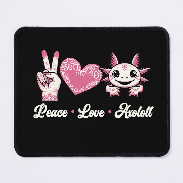 Item preview, Peace Love Axolotl Heart Leopard Axolotls Teenager Fans designed and sold by Dressed For Duty.
