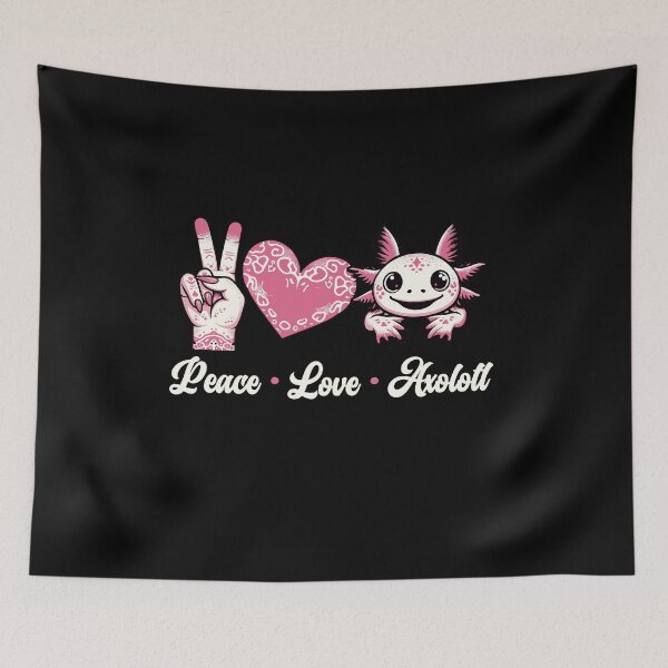 Item preview, Peace Love Axolotl Heart Leopard Axolotls Teenager Fans designed and sold by Dressed For  Duty.