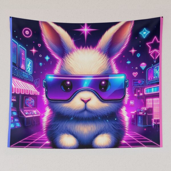 Item preview, Retro Neon Bunny designed and sold by AmigosFurEver.