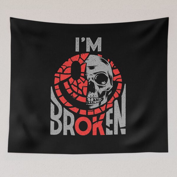 Item preview, Confused Smile I'm Broken Invisible Illness I'm OK designed and sold by Dressed For  Duty.