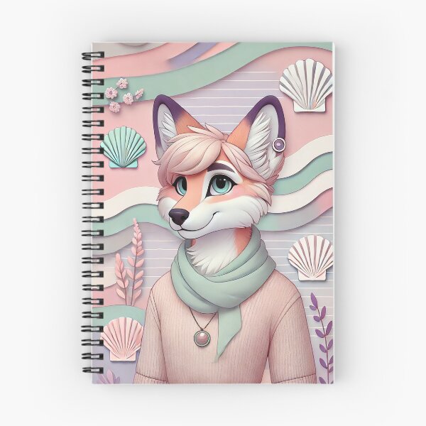 Item preview, Elegant Danish Pastel Fox: A Tranquil Furry Portrait designed and sold by NotSoSpicy.