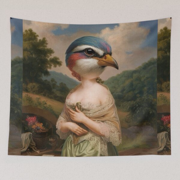 Item preview, Bird Lady in French Countryside  designed and sold by CARRAANN.