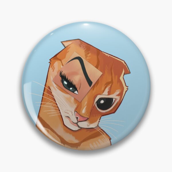 Item preview, Cat with eyebrow meme designed and sold by KRIPTABOZZ.