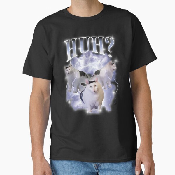 Item preview, Huh Cat Chonky Ben Meme Bootleg Rap 90s Vintage Graphic designed and sold by LeChocoholic.