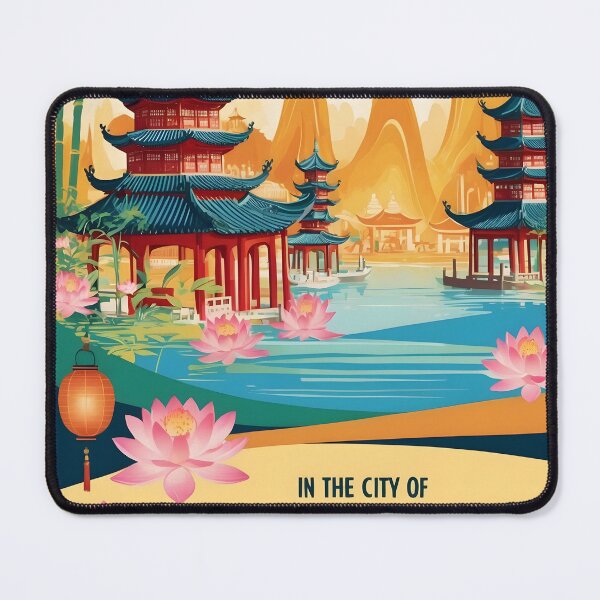 Item preview, Hangzhou China Vintage Travel Tourism  designed and sold by TravelersGems.