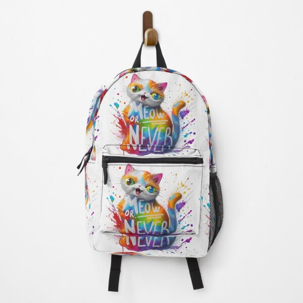 Item preview, Meow or Never Paint Splash designed and sold by CatStickershere.