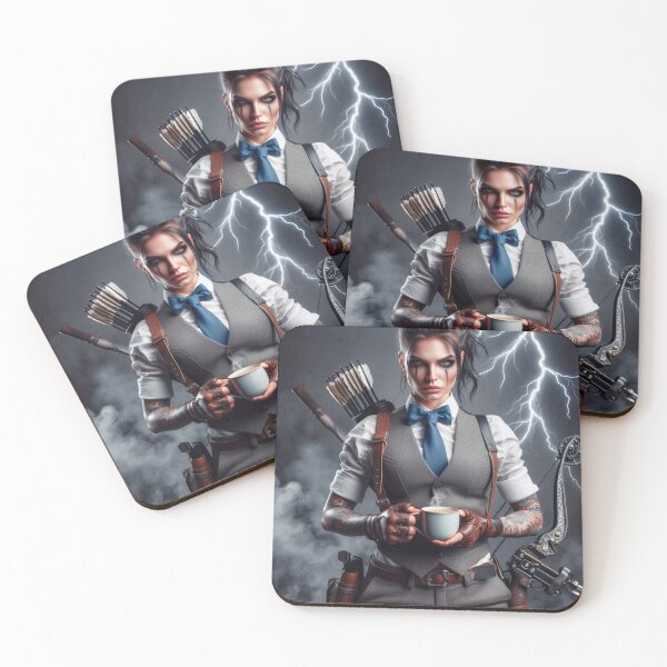 Item preview, Office Samurai having a coffee designed and sold by Ghost Archer Illusions.