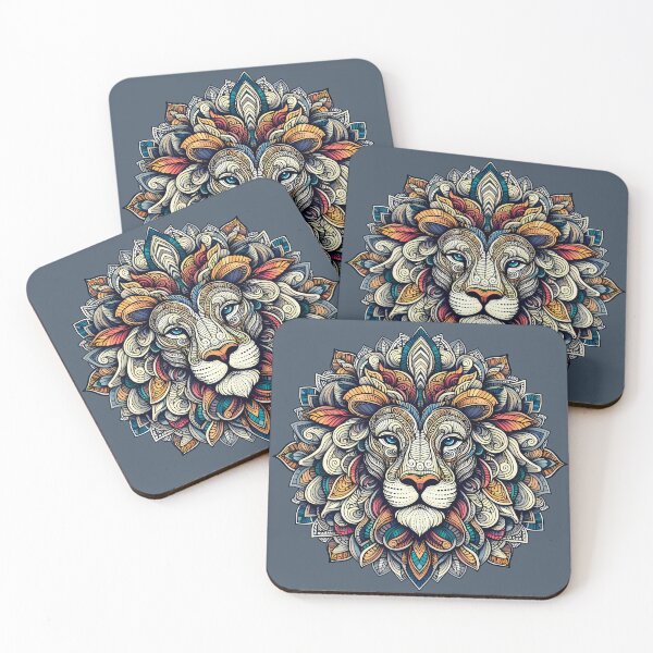 Artikelvorschau, Zen-Löwe entworfen und verkauft von Funny Vintage Stickers And T-Shirts.