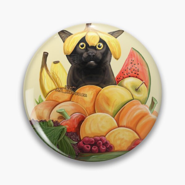 Item preview, Summer fruit vegetables cat painting designed and sold by AK-Hevonen.