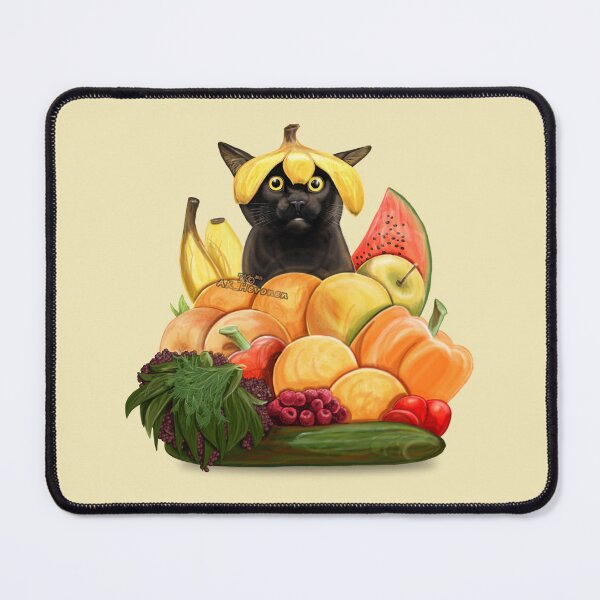 Item preview, Summer fruit vegetables cat painting designed and sold by AK-Hevonen.