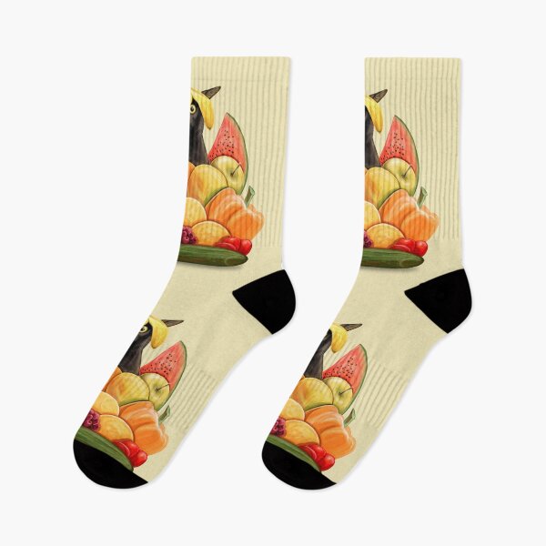 Item preview, Summer fruit vegetables cat painting designed and sold by AK-Hevonen.