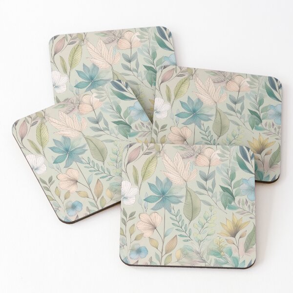 Item preview, Seamless pattern o leaves, flowers and foliage  designed and sold by creativekrish.
