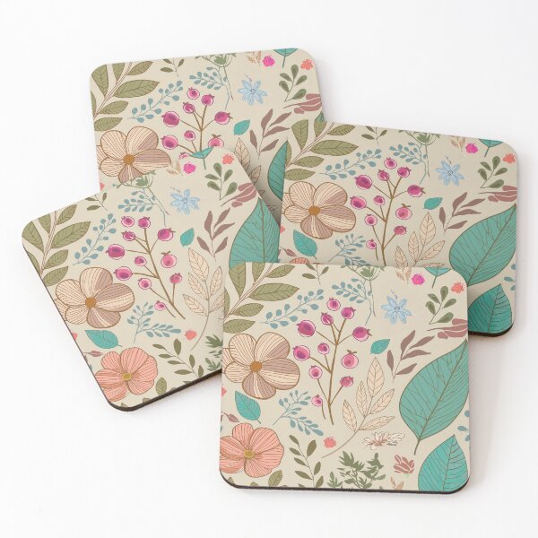 Item preview, Seamless pattern o leaves, flowers and foliage  designed and sold by creativekrish.