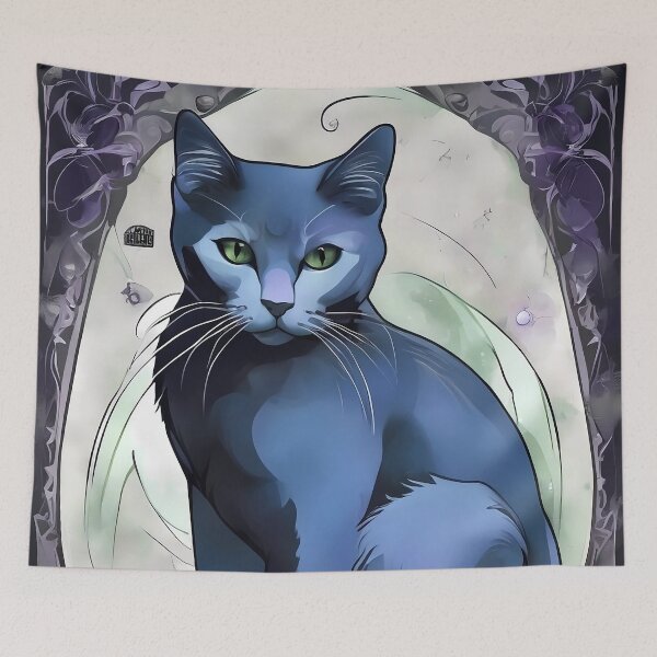 Item preview, Moonlit Blue Elegance #1 designed and sold by purrfect pattern.