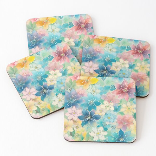 Item preview, Seamless pattern of leaves, colorful flowers and foliage  designed and sold by creativekrish.