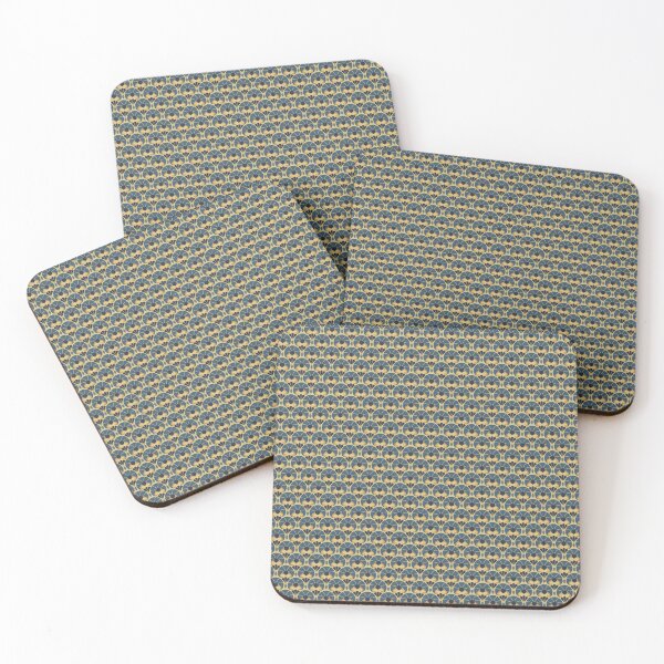 Item preview, Eastern Fan, Blue on yellow background designed and sold by Alex  Blud.