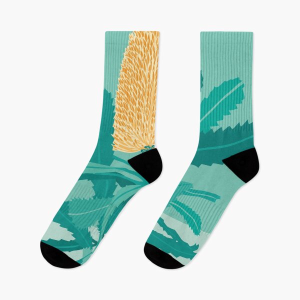 Item preview, Banksia flower Australian flora green yellow designed and sold by blueidesign.