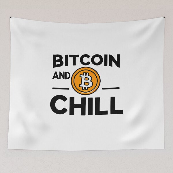 Artikelvorschau, Bitcoin und chilliger Krypto-Merch entworfen und verkauft von NoCompetition.
