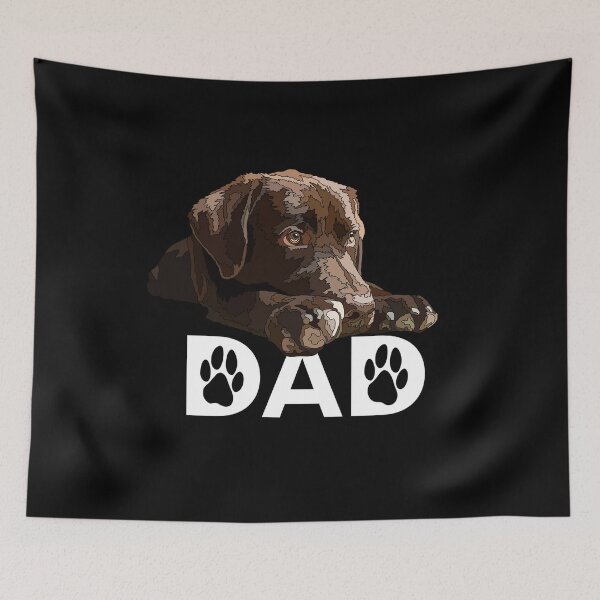 Item preview, Chocolate Labrador Dad designed and sold by Just-Arts-4U.