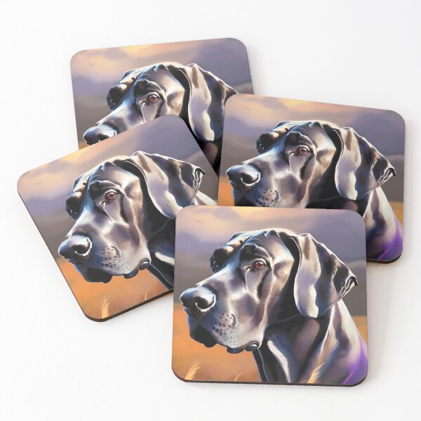 Item preview,  Sunset Majesty of the Great Dane designed and sold by purrfect pattern.