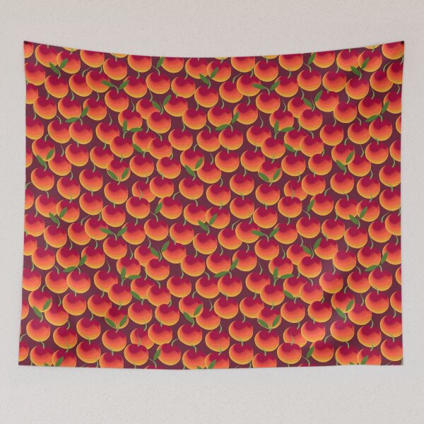 Item preview, Sweet cherry on a burgundy background designed and sold by Alex  Blud.