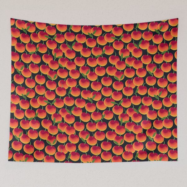 Item preview, Sweet cherry on a black background designed and sold by Alex  Blud.