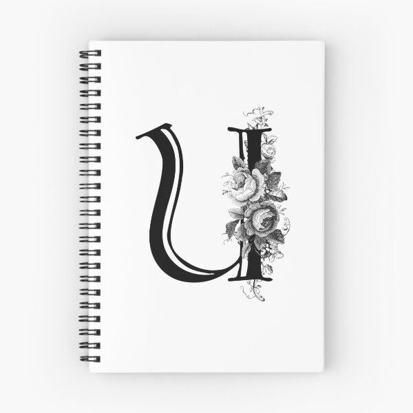 Item preview, Vintage Engraved Floral Monogram Letter U designed and sold by Grafixmom.