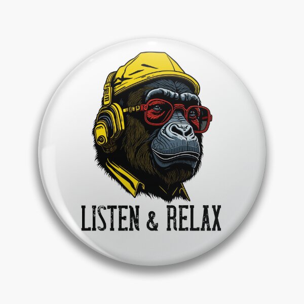 Item preview, Serenity Sounds, Gorilla in Relax Mode designed and sold by printerrificart.
